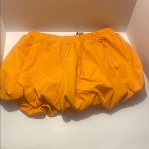 SHEIN Yellow Ruched Athletic Shorts